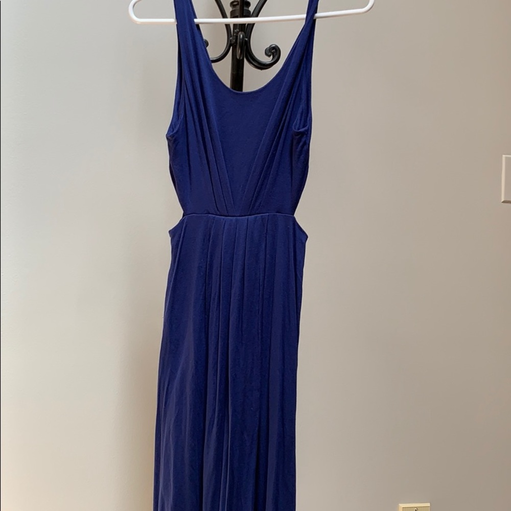 Navy Cut-out Maxi dress